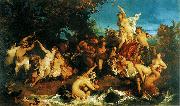 Hans Makart Der Triumph der Ariadne, Entwurf fxr den Vorhang der Komischen Oper im Ringtheater in Wien. Spain oil painting artist